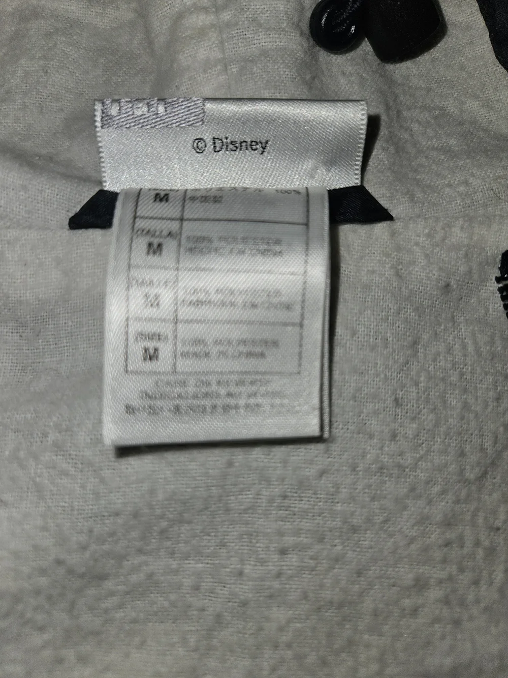 Disney Navy and White Hooded Windbreaker Jacket Size M